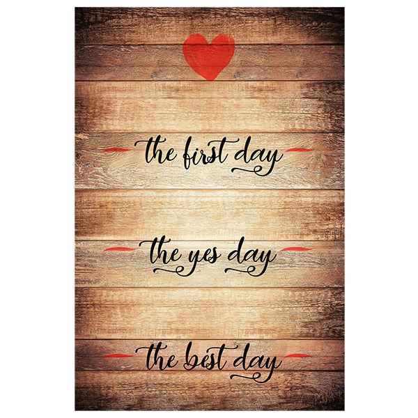 Personalized The First Yes, Best Day Canvas Wall Art – Wedding Gift