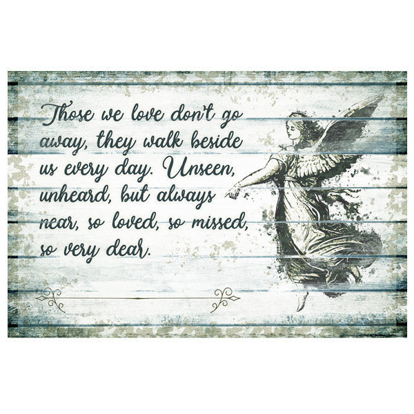Personalized Those We Love Dont Go Away Premium Memorial Canvas