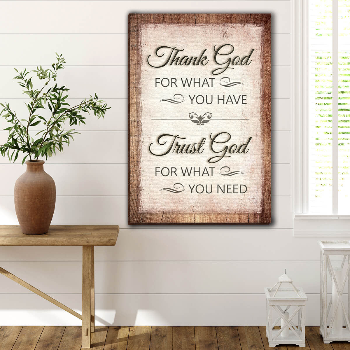 Thank God For What You Have Premium Canvas v2