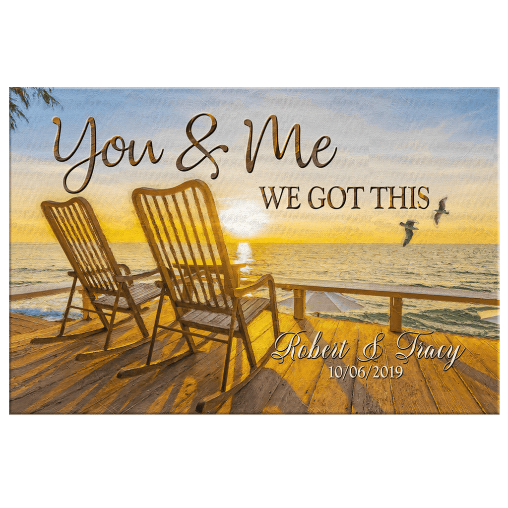 Personalized Sunset - You & Me We Got This Premium Canvas