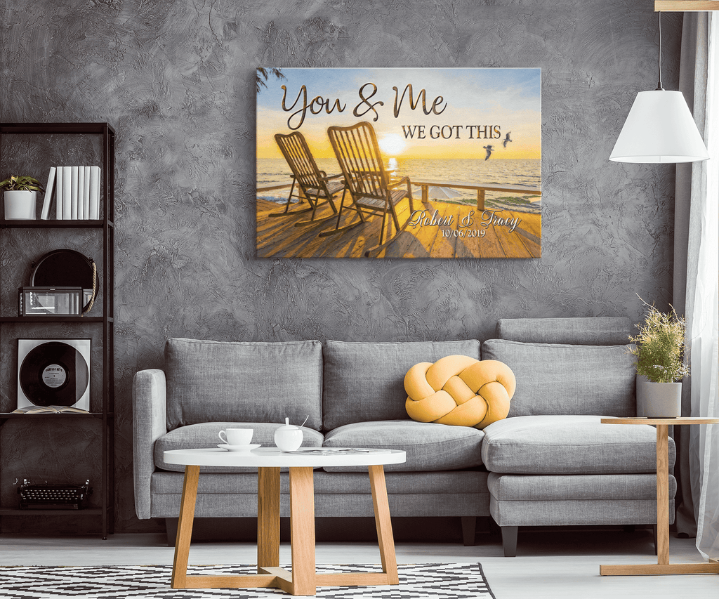 Personalized Sunset - You & Me We Got This Premium Canvas