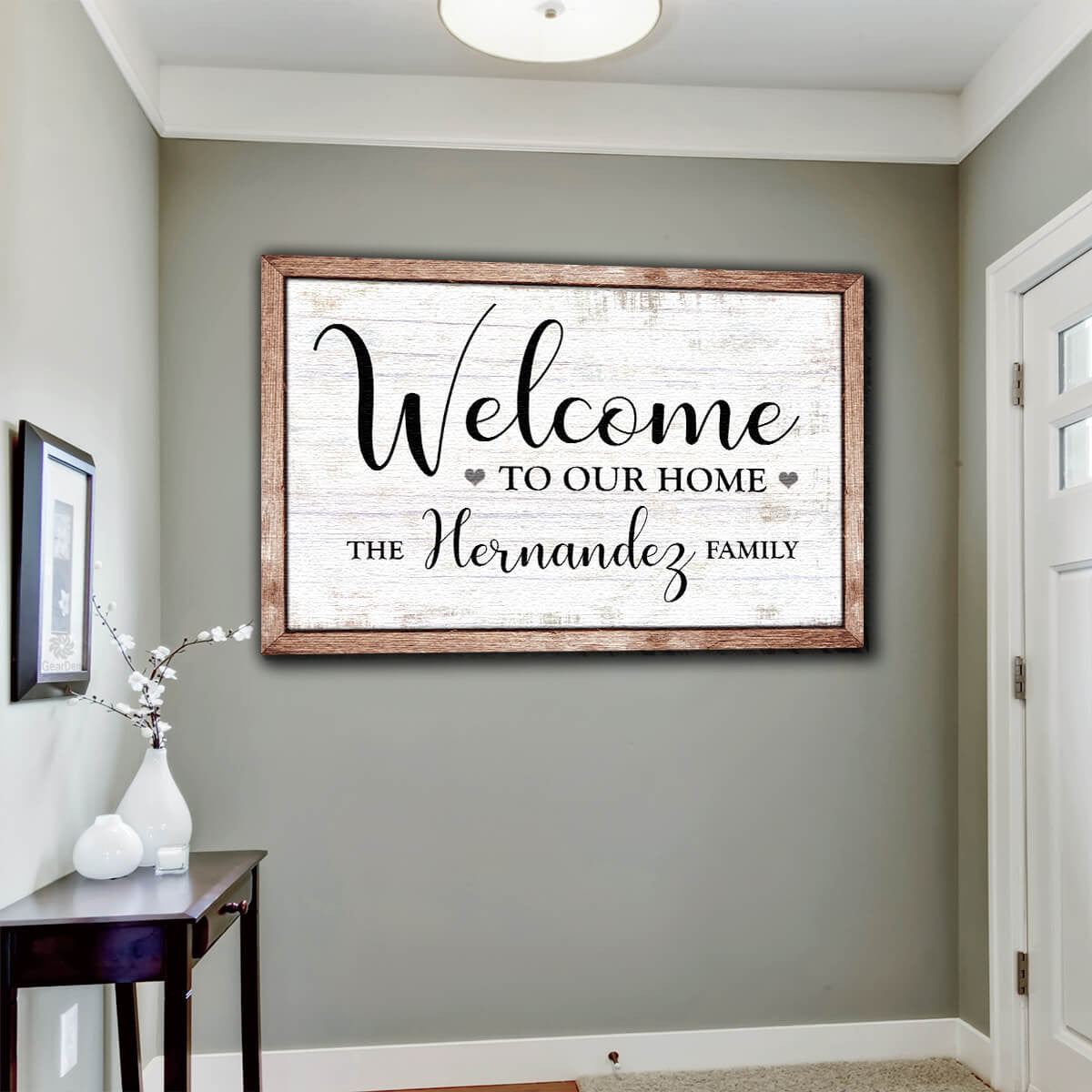 Personalized Welcome To Our Home Premium Canvas