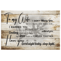 To My Wife - Destiny Made Us A Couple Premium Canvas