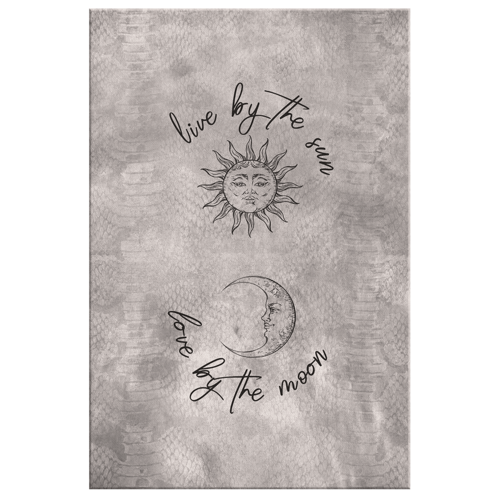 Live By The Sun, Love By The Moon Premium Canvas