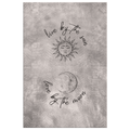 Live By The Sun, Love By The Moon Premium Canvas