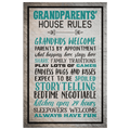 Grandparents House Rules Premium Canvas