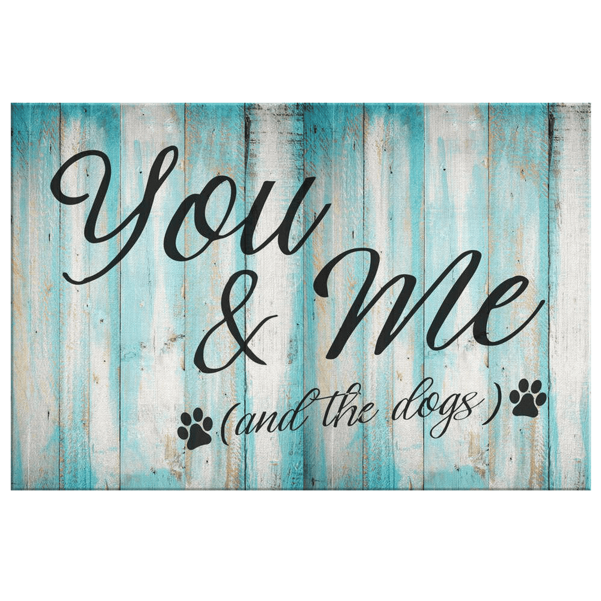 You & Me (And the Dogs) Premium Canvas