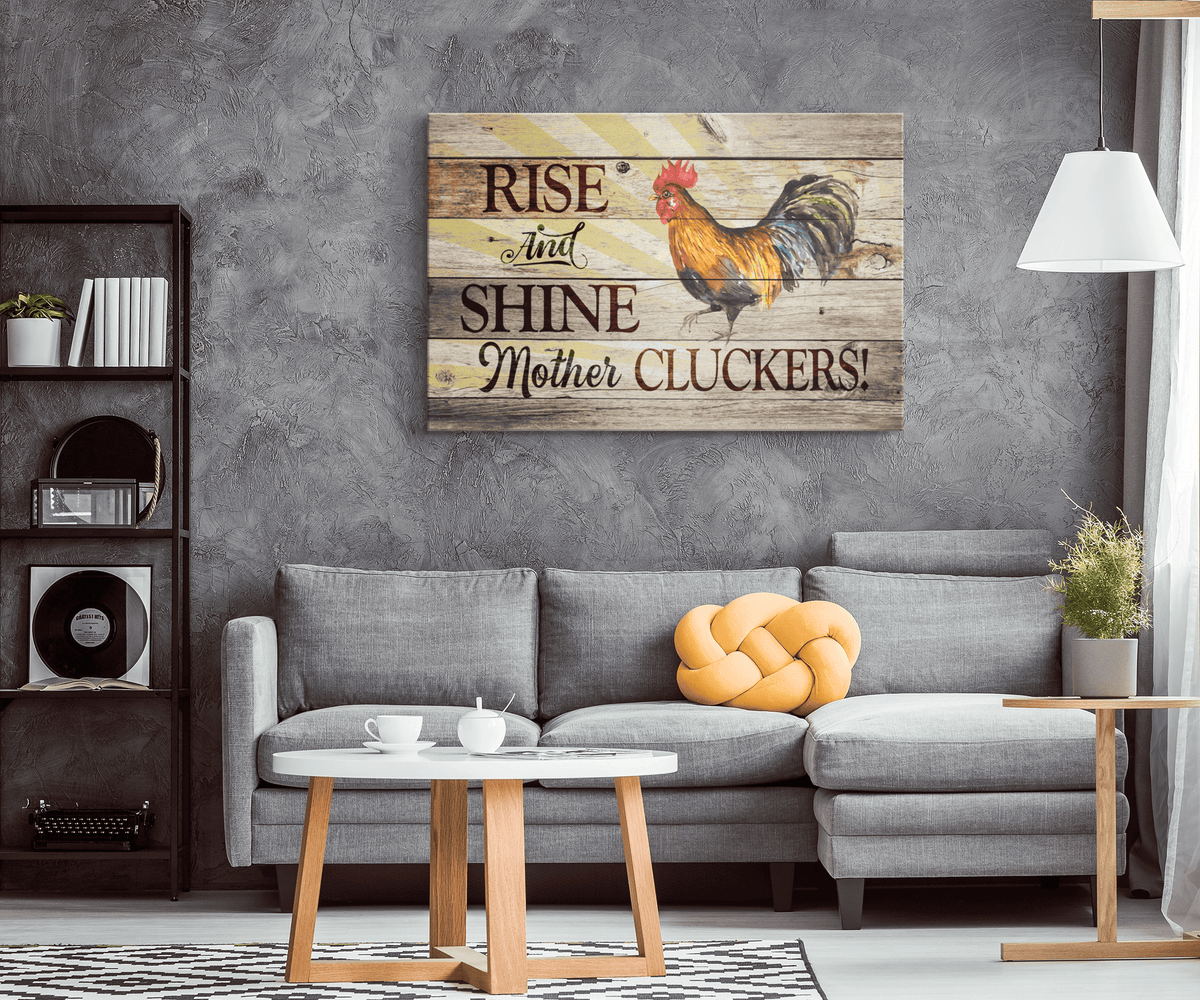 Rise And Shine Canvas Wall Art – Bedroom Decor