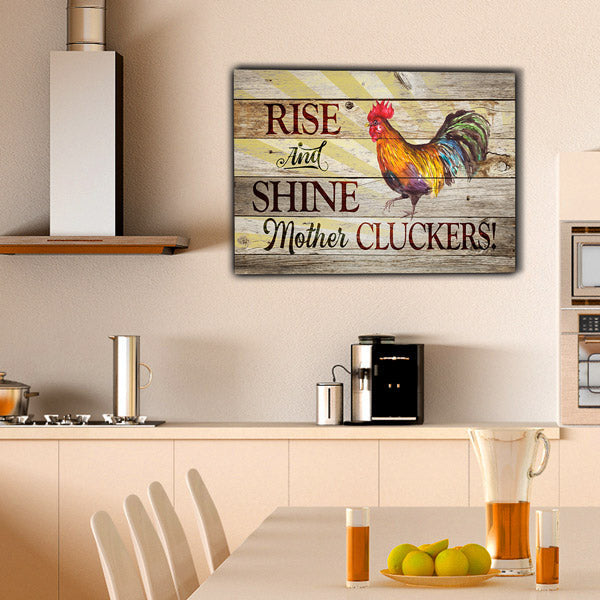 Rise And Shine Canvas Wall Art – Bedroom Decor