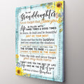 Personalized To My Granddaughter - I Love You Premium Canvas
