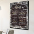 Bless The Food, Family, Home, Love Premium Canvas