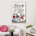 Family - Forever, For Always & No Matter What Canvas Wall Art – Family Home Decor