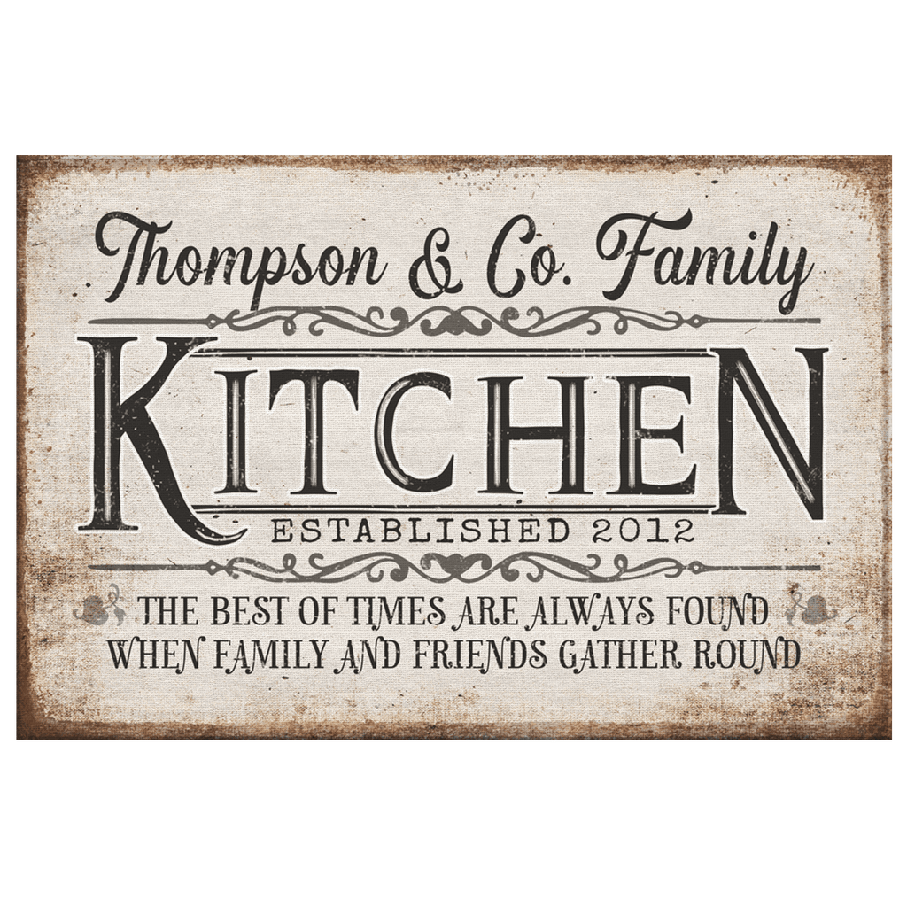 Personalized Kitchen - The Best Of Times... Premium Canvas