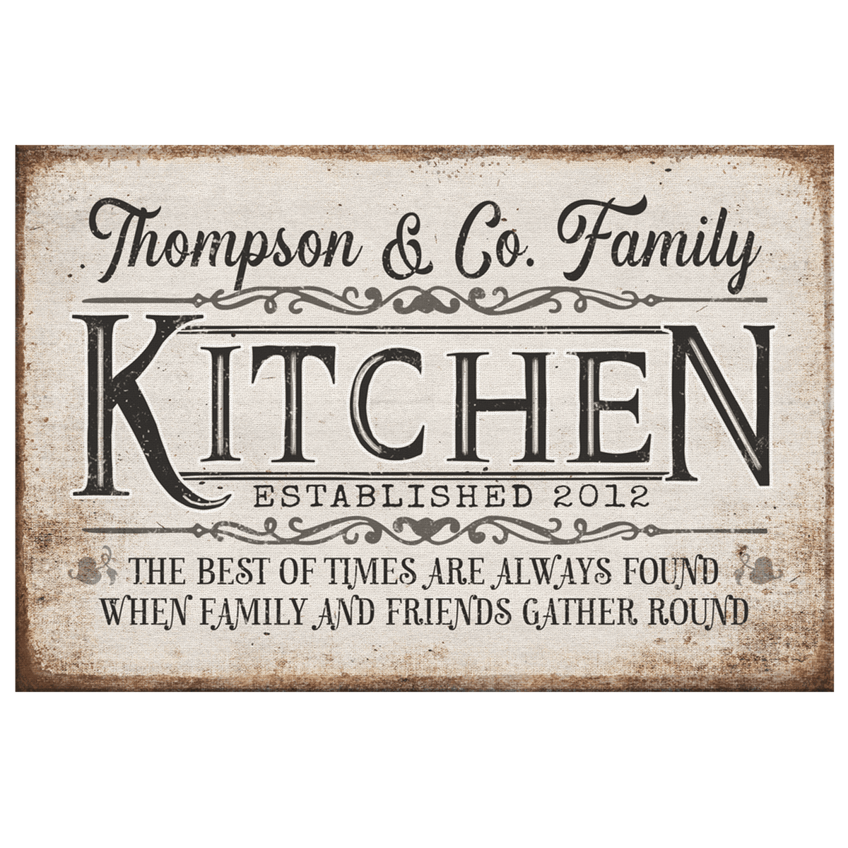 Personalized Kitchen - The Best Of Times... Premium Canvas