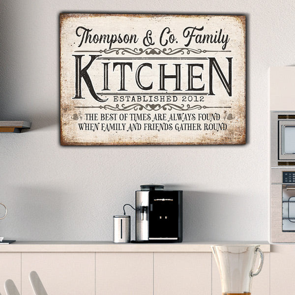 Personalized Kitchen - The Best Of Times... Premium Canvas