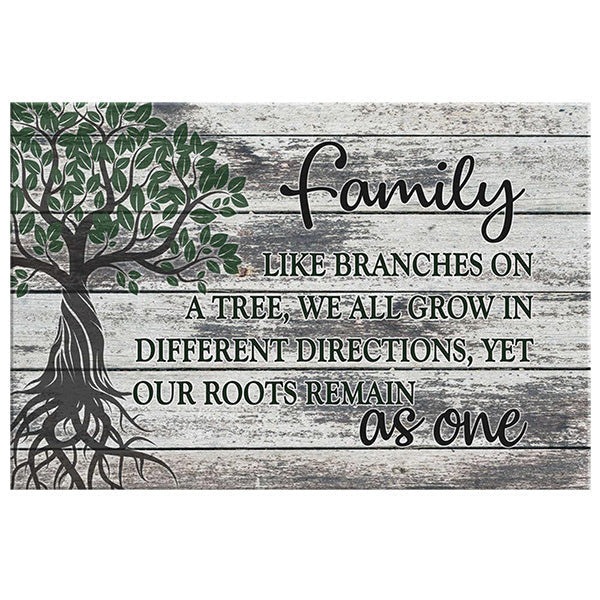 Family Tree - Roots As One Premium Canvas