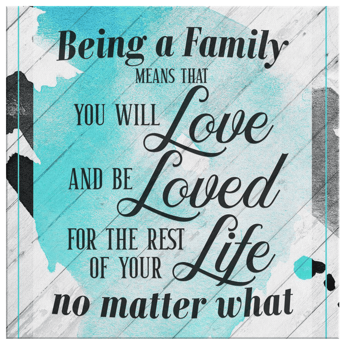 Being a Family.. Premium Canvas