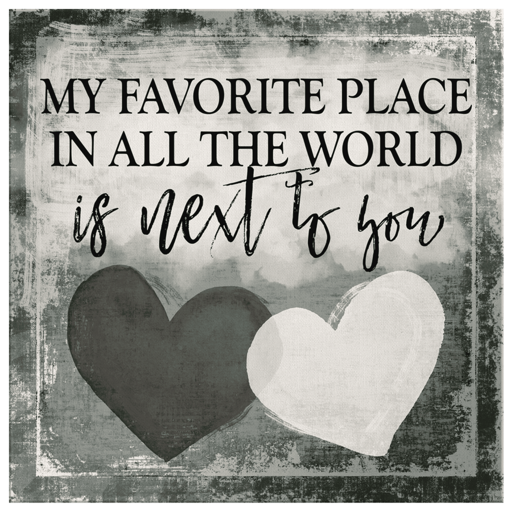 Personalized My Favorite Place Is Next To You Premium Canvas
