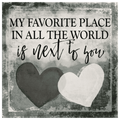 Personalized My Favorite Place Is Next To You Premium Canvas