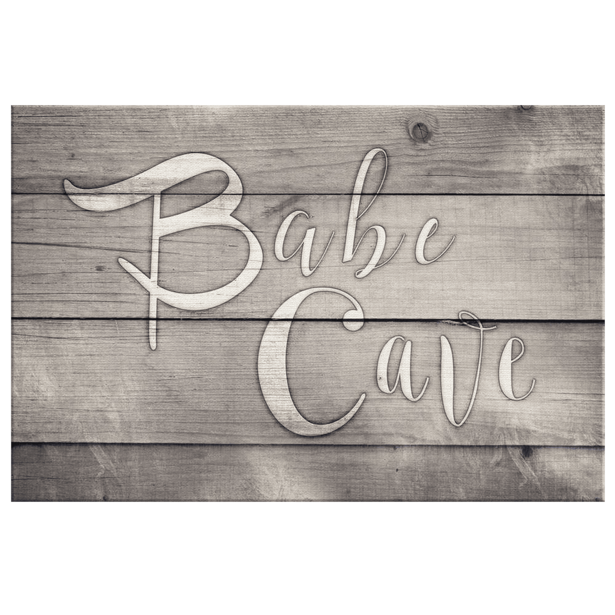 Babe Cave Canvas Wall Art – Girls Room Decor