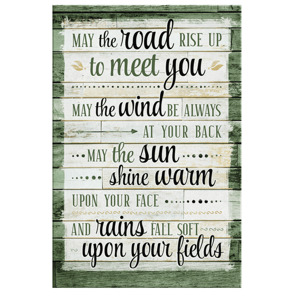 May The Road Rise Up To Meet You Irish Blessing Premium Canvas