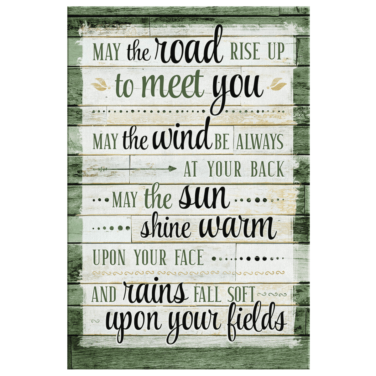 May The Road Rise Up To Meet You Irish Blessing Premium Canvas