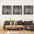 So Very Thankful - Forever Grateful - Unbelievably Blessed Premium Canvas Set