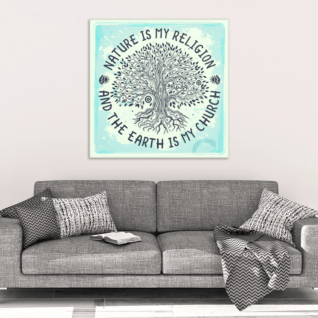 Nature is my Religion Premium Canvas