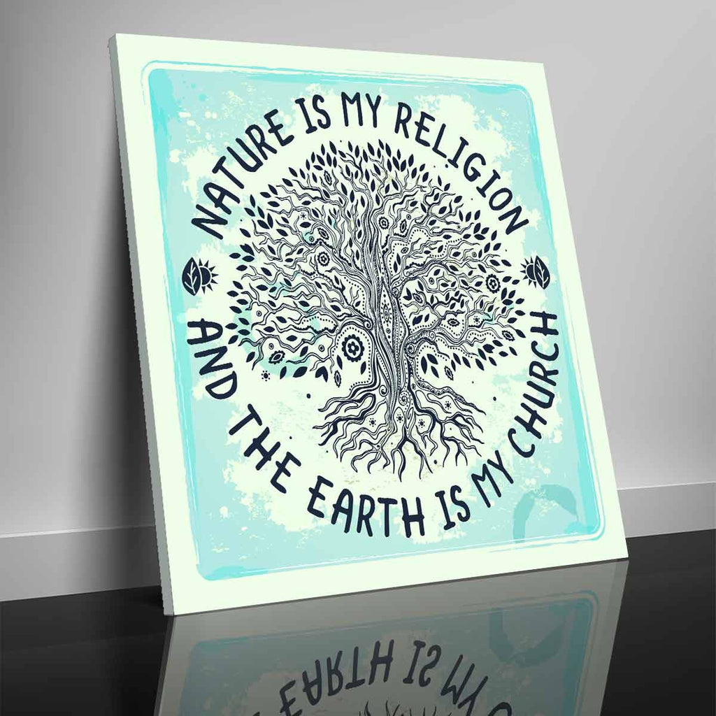 Nature is my Religion Premium Canvas