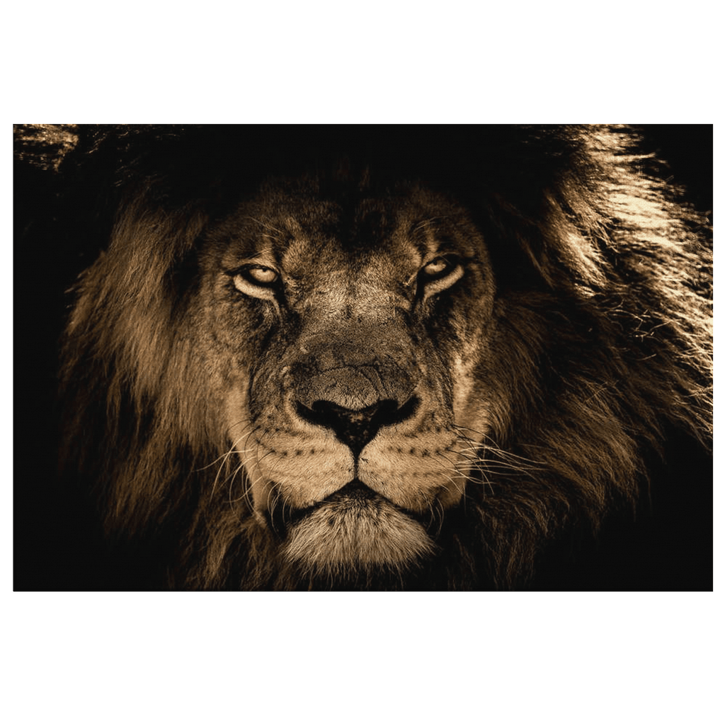 King Of The Jungle Premium Canvas Wall Art