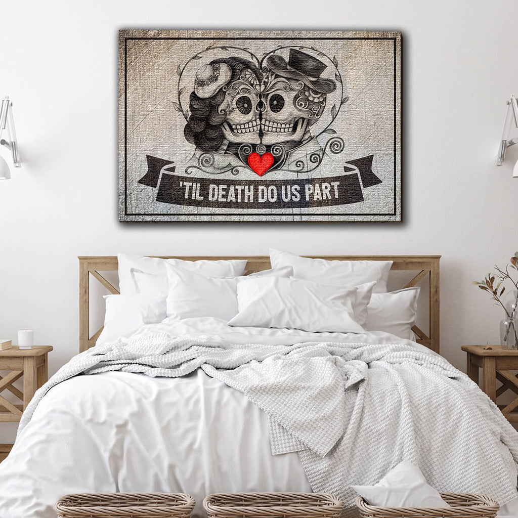 Til Death Do Us Part Canvas Wall Art – Couple Gift