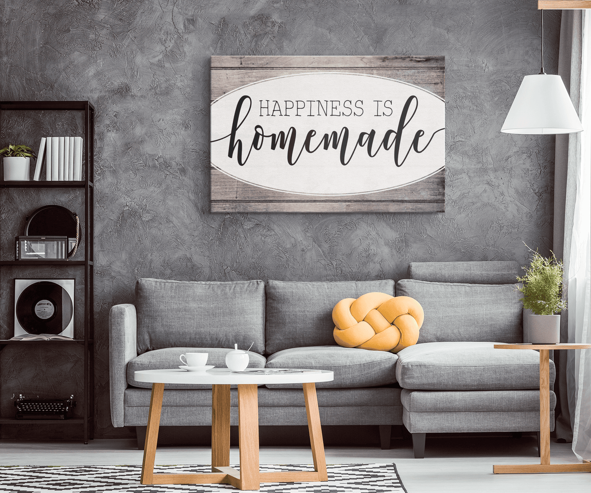 Happiness Is Homemade Canvas Wall Art – Kitchen Wall Decor