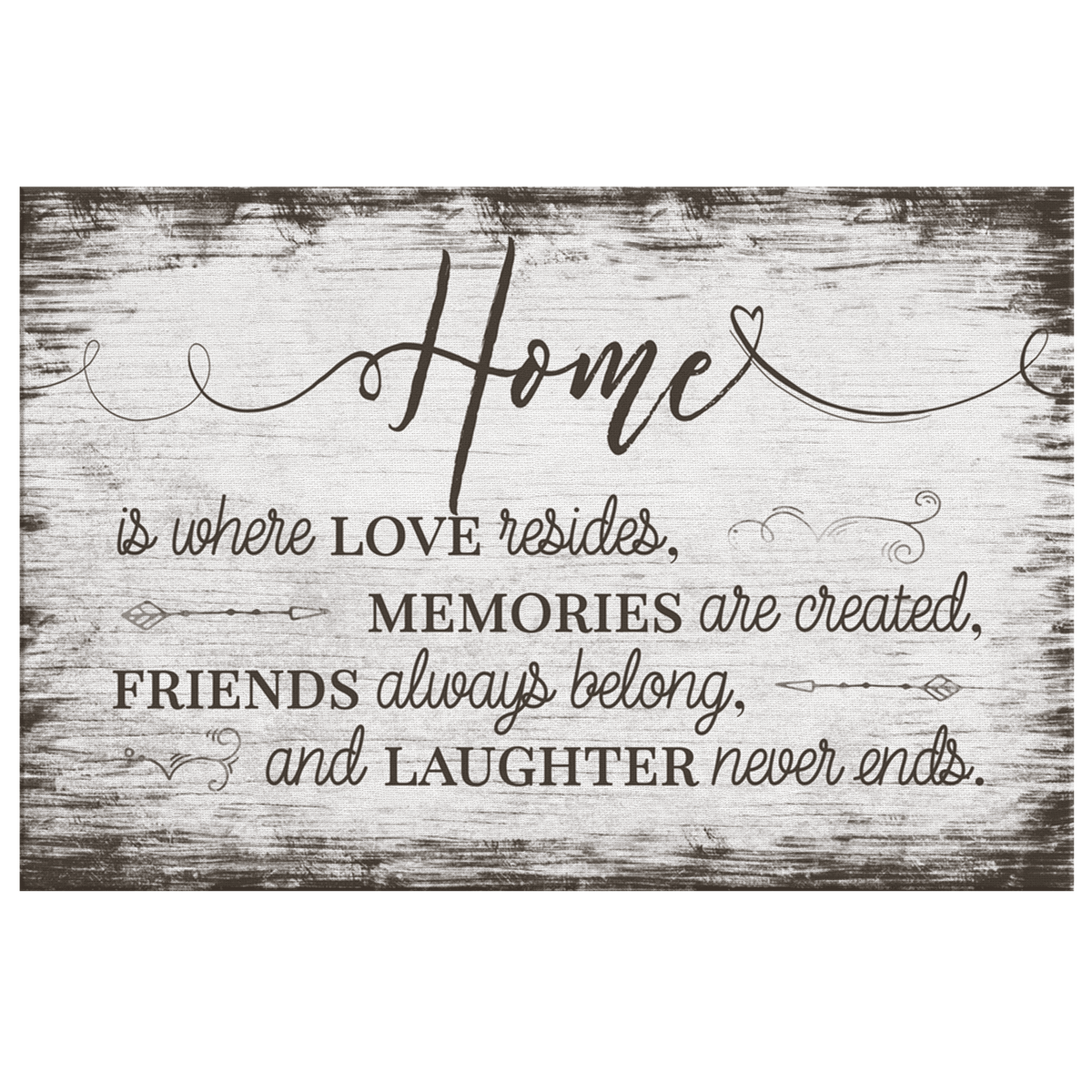 Home Is Where Love Resides Premium Canvas