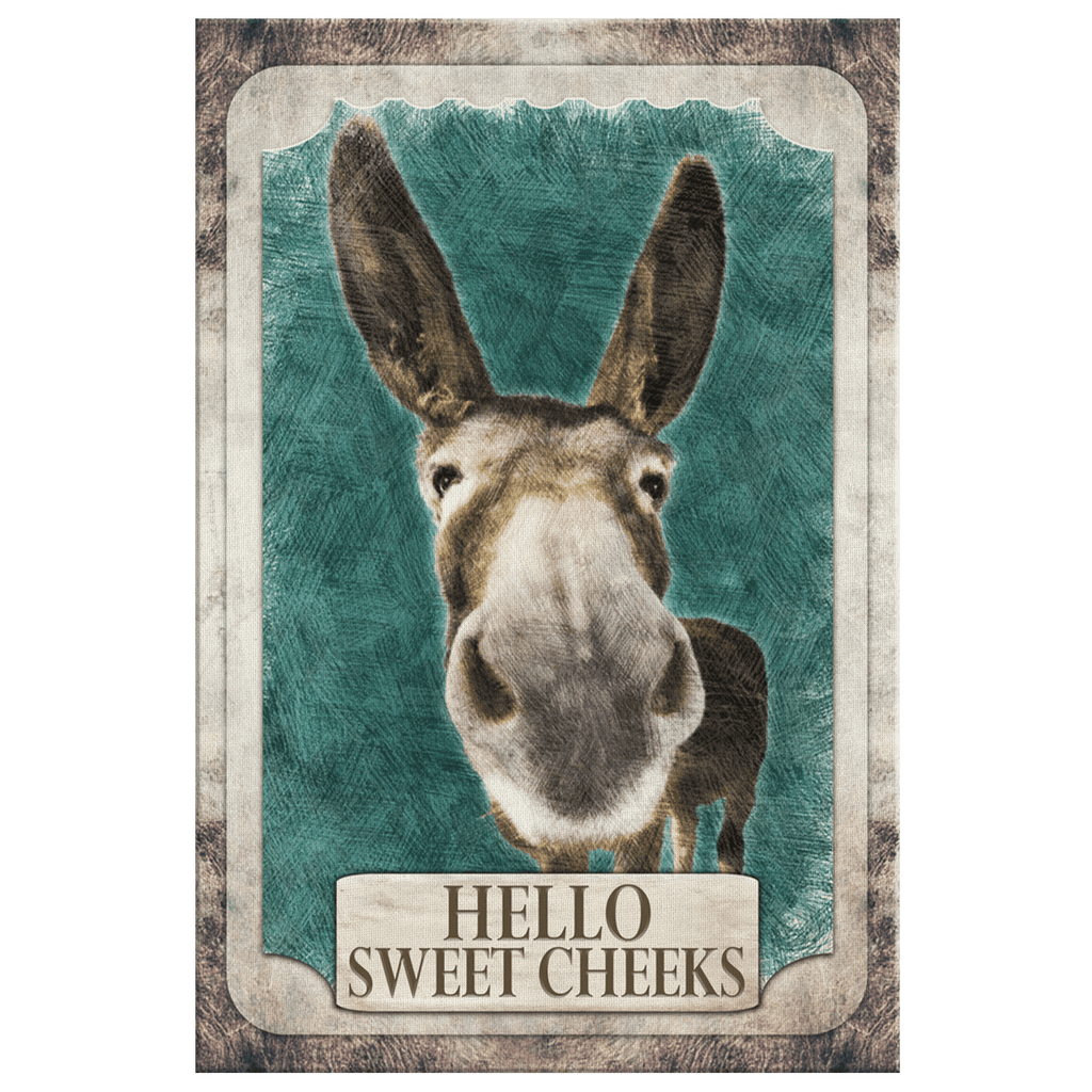 Hello Sweet Cheeks Bathroom Premium Canvas