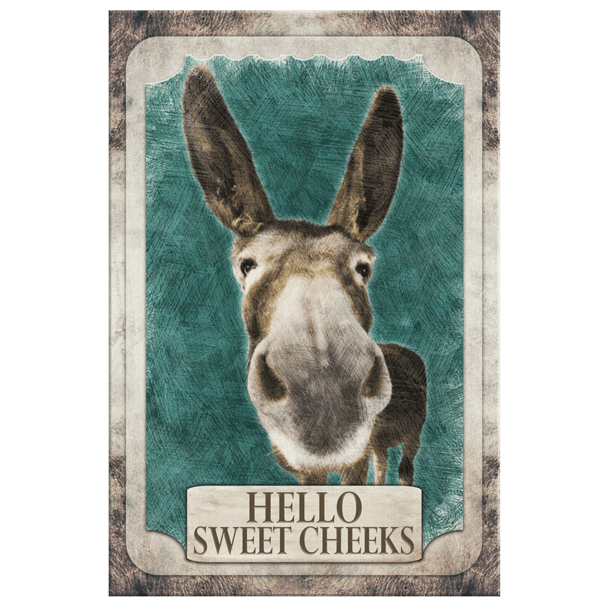 Hello Sweet Cheeks Bathroom Premium Canvas