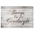 Always Kiss Me Goodnight Premium Canvas
