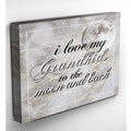 I Love my Grandkids to the Moon and Back Premium Canvas