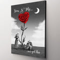 You & Me... We Got This Rose Heart Premium Canvas