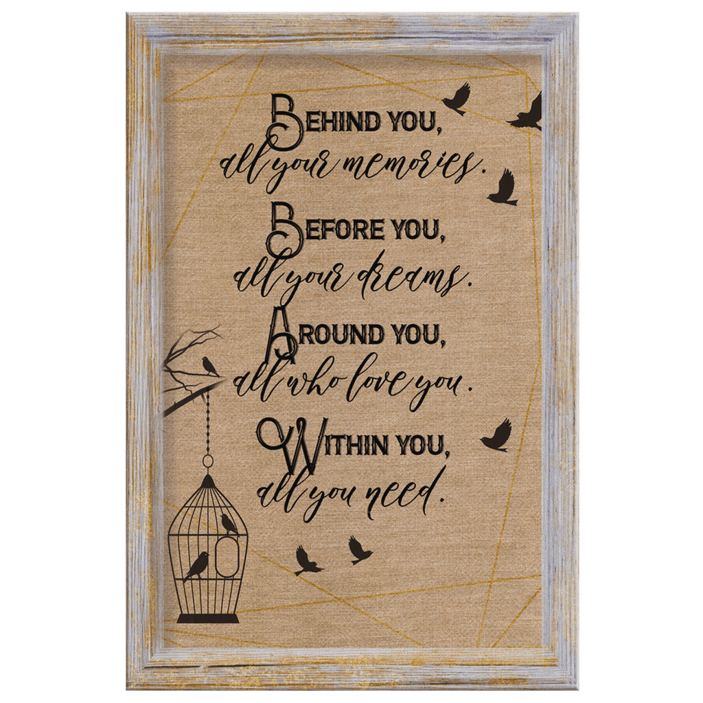 Personalized Inspirational Graduation Gift Premium Canvas