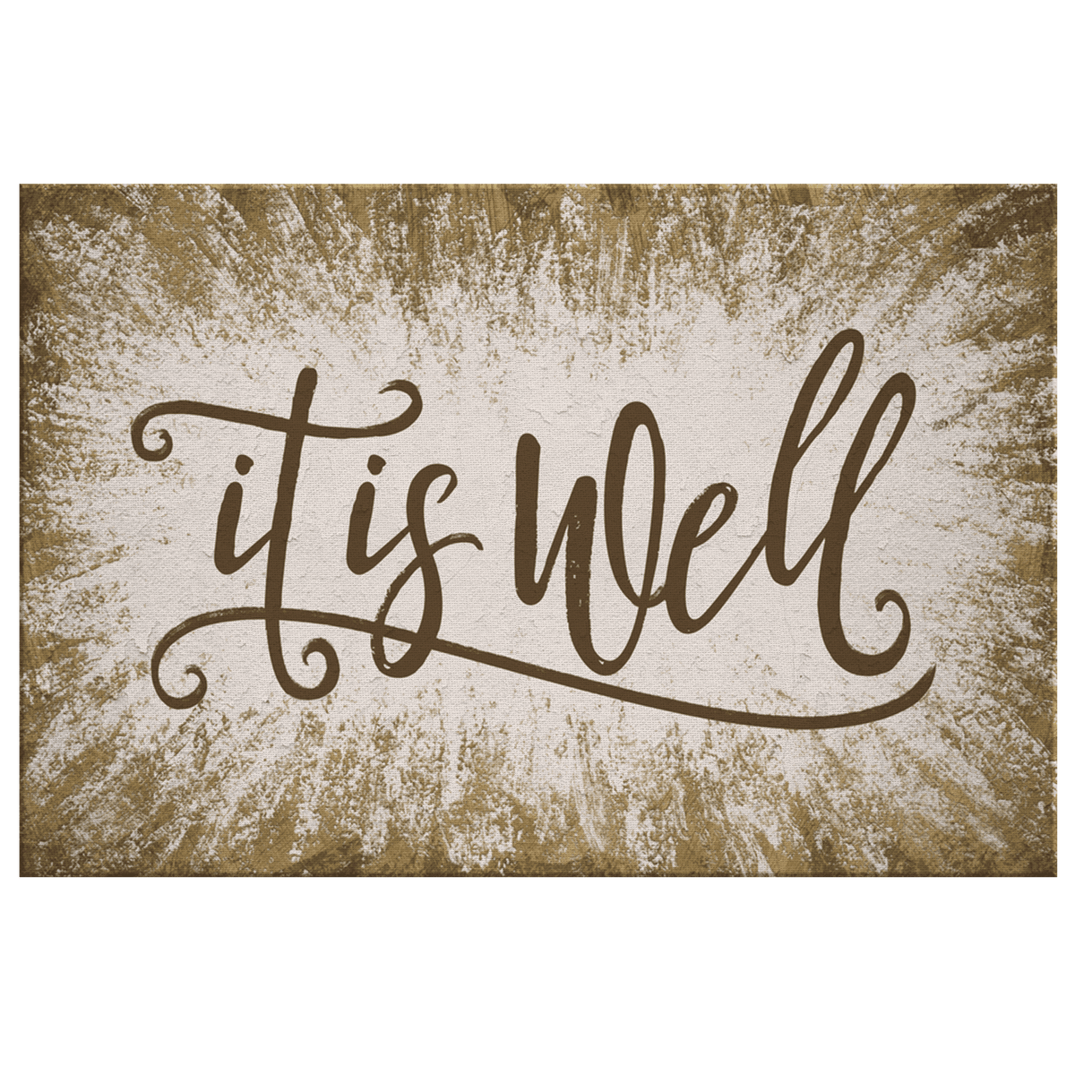 It Is Well Inspirational Premium Canvas