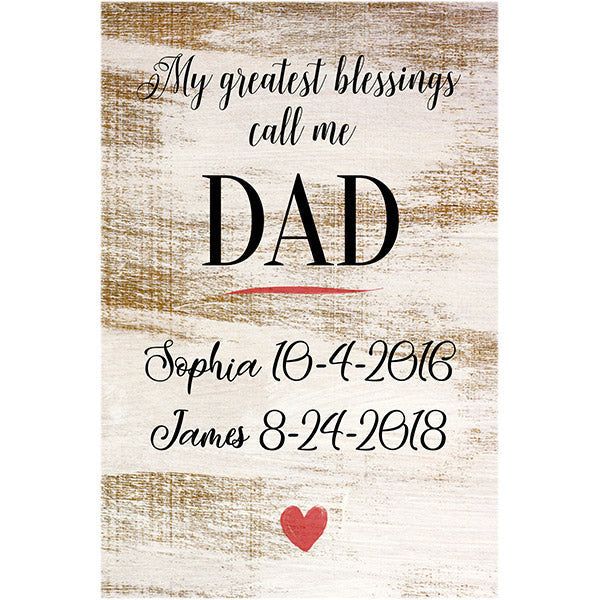 Personalized My Greatest Blessings Call Me.. Premium Canvas