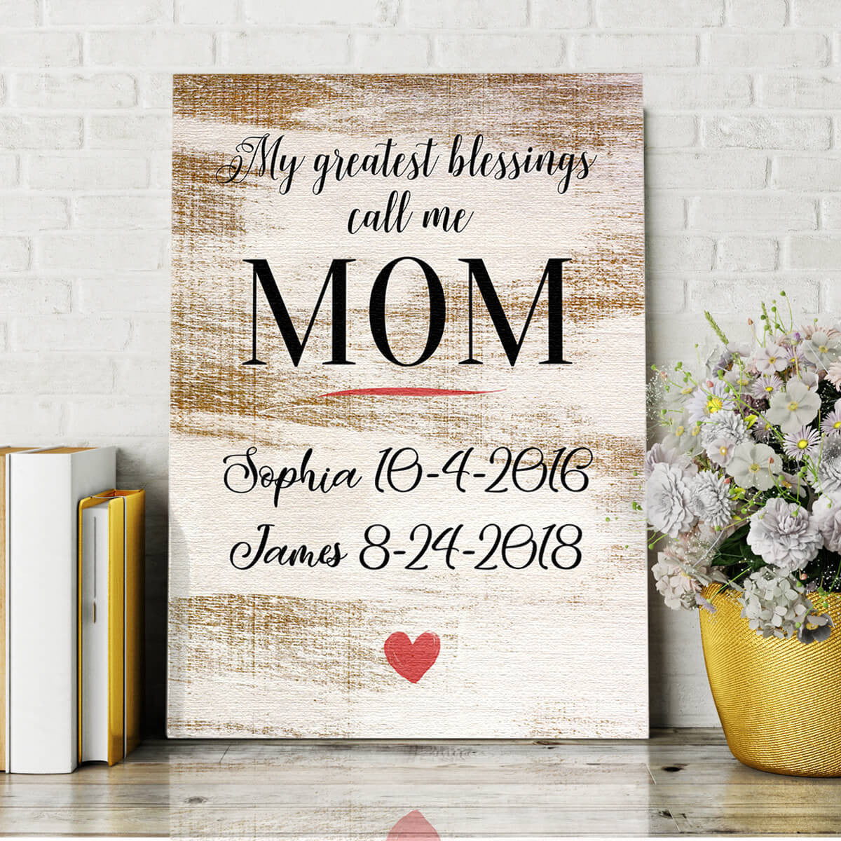 Personalized My Greatest Blessings Call Me.. Premium Canvas