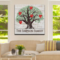 Personalized Family Tree Premium Square Canvas