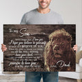 To My Son, Never Forget I Love You, This Old Lion Premium Canvas