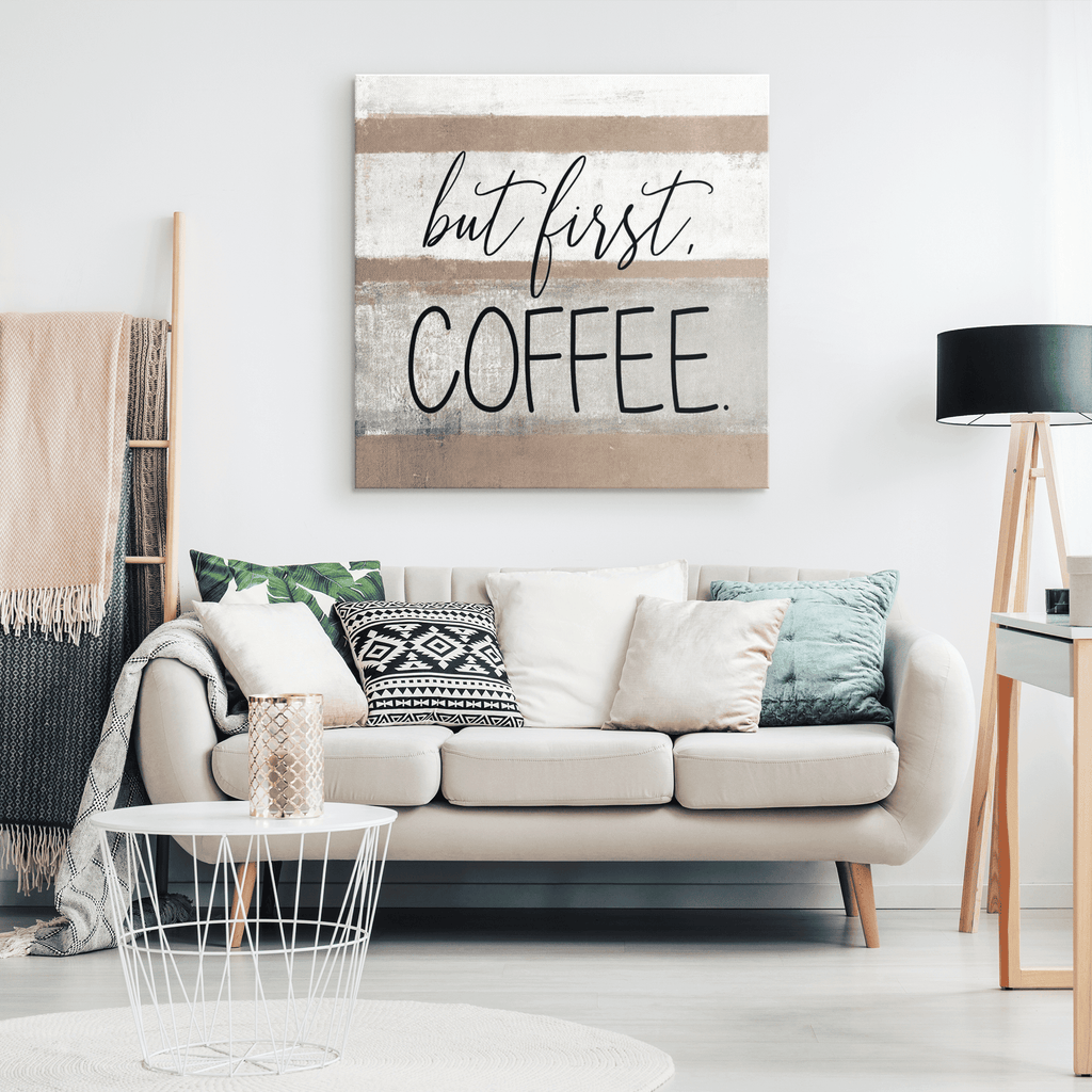 But First, Coffee Premium Canvas