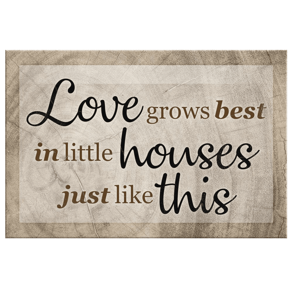 Personalized Love Grows Best Premium Canvas