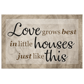 Personalized Love Grows Best Premium Canvas
