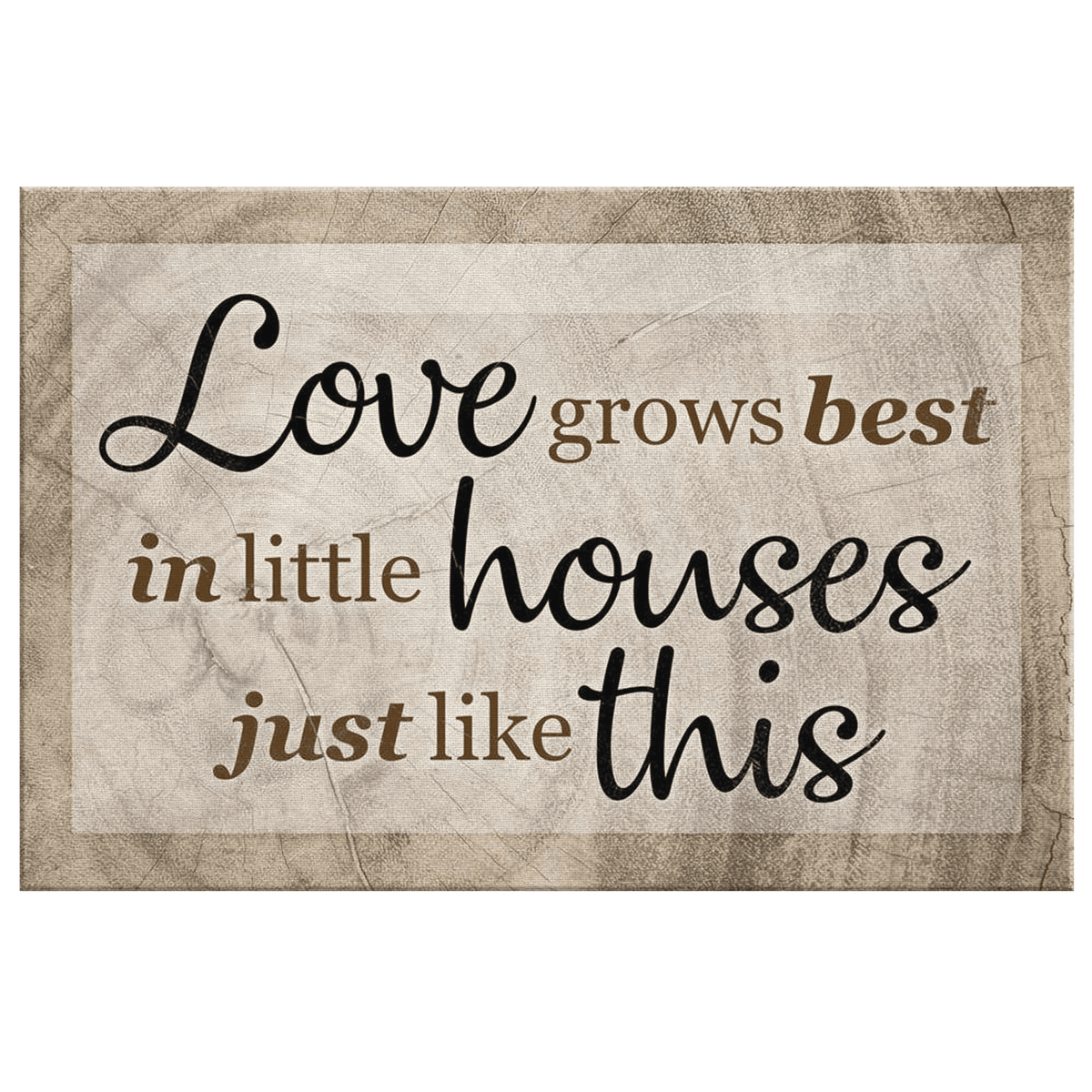 Personalized Love Grows Best Premium Canvas