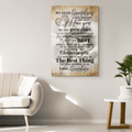 Personalized My Dear Grandson - I Love You Premium Canvas