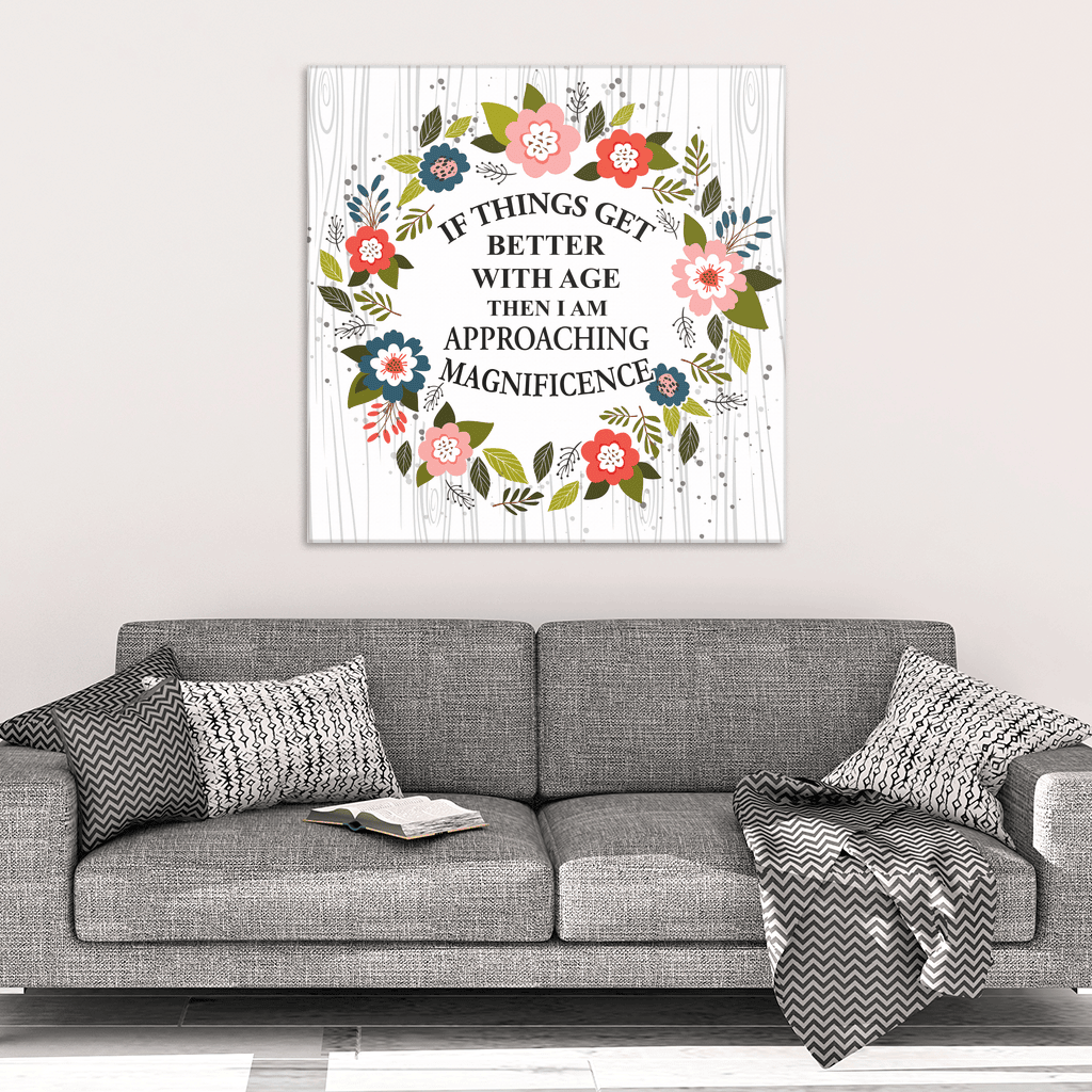 Approaching Magnificence Canvas Wall Art – Motivational Office Decor